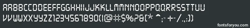 フォントReadout – 白い文字