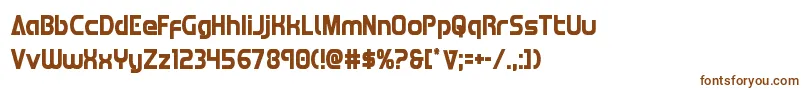 Redlinecond Font – Brown Fonts on White Background