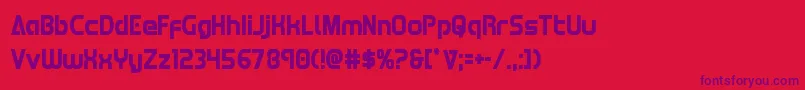 Redlinecond Font – Purple Fonts on Red Background