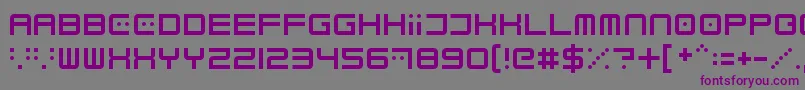 Electrobyte Font – Purple Fonts on Gray Background