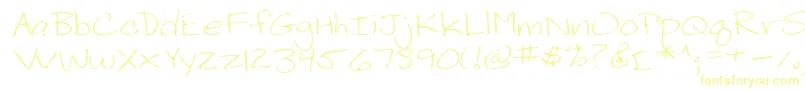 Шрифт Lehn199 – жёлтые шрифты