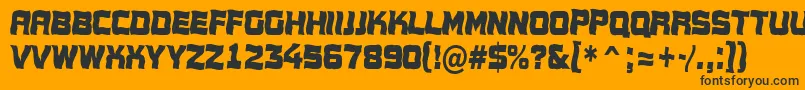 AConceptotitulnrwv Font – Black Fonts on Orange Background