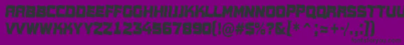 AConceptotitulnrwv-Schriftart – Schwarze Schriften auf violettem Hintergrund