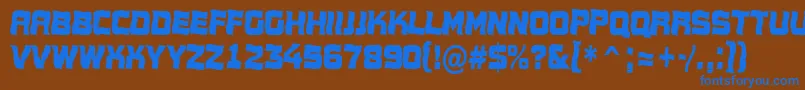 AConceptotitulnrwv Font – Blue Fonts on Brown Background