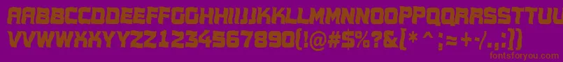 AConceptotitulnrwv Font – Brown Fonts on Purple Background