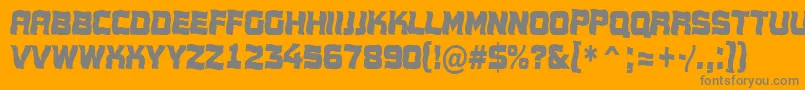 AConceptotitulnrwv Font – Gray Fonts on Orange Background