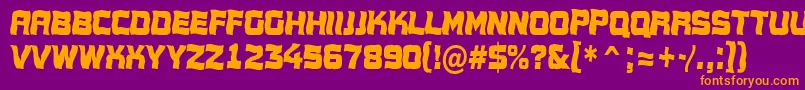 AConceptotitulnrwv Font – Orange Fonts on Purple Background