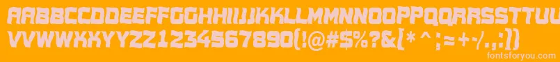 AConceptotitulnrwv Font – Pink Fonts on Orange Background