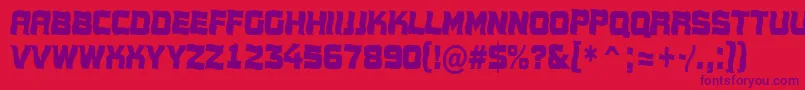 AConceptotitulnrwv Font – Purple Fonts on Red Background