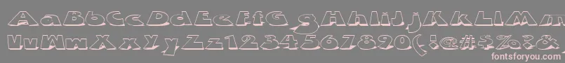 Zdab-Schriftart – Rosa Schriften auf grauem Hintergrund