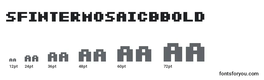 Размеры шрифта SfIntermosaicBBold
