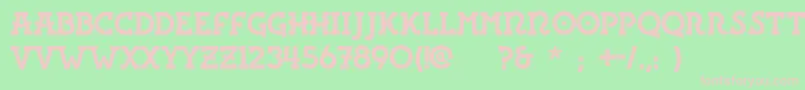 Rita Font – Pink Fonts on Green Background