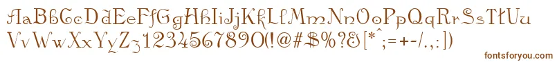 Kamelia Font – Brown Fonts on White Background