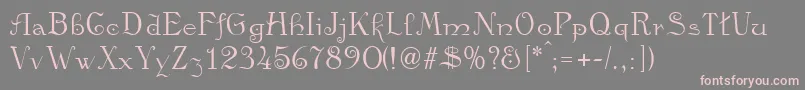 Kamelia Font – Pink Fonts on Gray Background