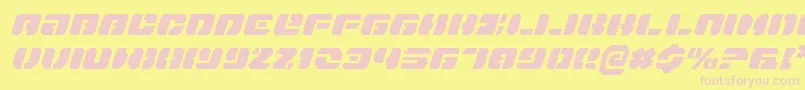 Danstargatei Font – Pink Fonts on Yellow Background