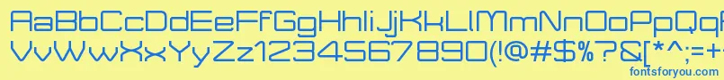 MoveXDemo Font – Blue Fonts on Yellow Background