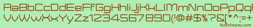 MoveXDemo Font – Brown Fonts on Green Background
