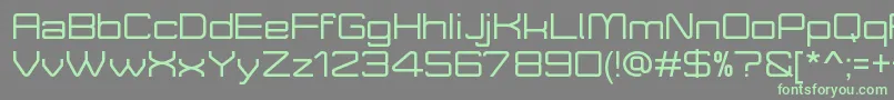 MoveXDemo Font – Green Fonts on Gray Background