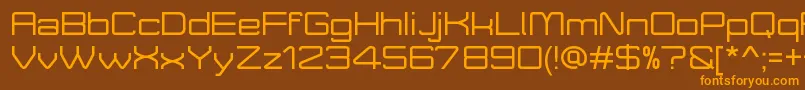 MoveXDemo Font – Orange Fonts on Brown Background