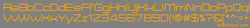 MoveXDemo Font – Orange Fonts on Gray Background