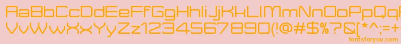 MoveXDemo Font – Orange Fonts on Pink Background
