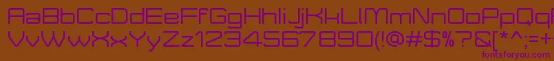 MoveXDemo Font – Purple Fonts on Brown Background