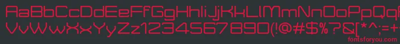 MoveXDemo Font – Red Fonts on Black Background