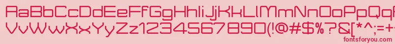 MoveXDemo Font – Red Fonts on Pink Background