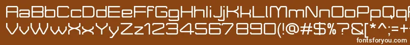 MoveXDemo Font – White Fonts on Brown Background