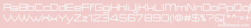 MoveXDemo Font – White Fonts on Pink Background