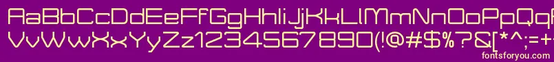 MoveXDemo Font – Yellow Fonts on Purple Background