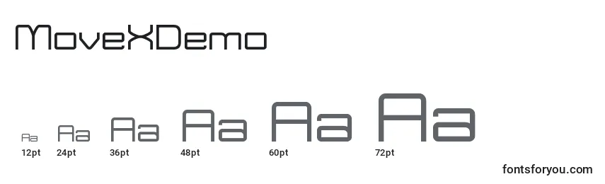 MoveXDemo Font Sizes