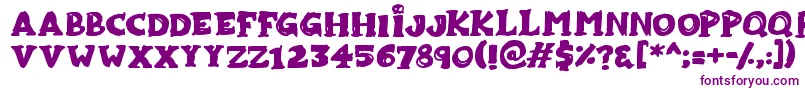 Zombiebites Font – Purple Fonts on White Background