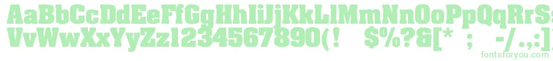 LakelandBold Font – Green Fonts on White Background