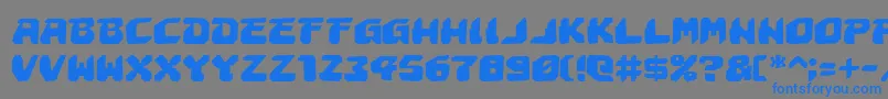 AstropolisRough Font – Blue Fonts on Gray Background