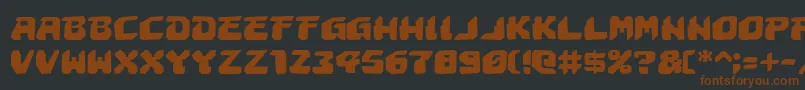 AstropolisRough Font – Brown Fonts on Black Background