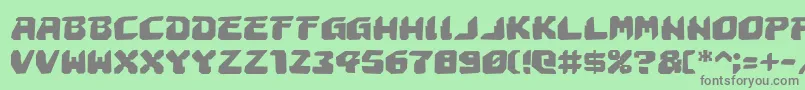 AstropolisRough Font – Gray Fonts on Green Background