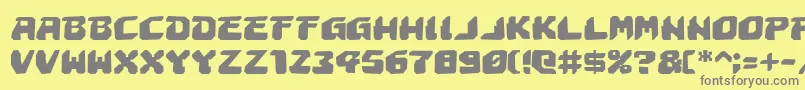 AstropolisRough Font – Gray Fonts on Yellow Background