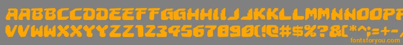 AstropolisRough Font – Orange Fonts on Gray Background