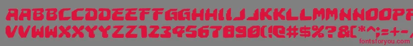 Шрифт AstropolisRough – красные шрифты на сером фоне