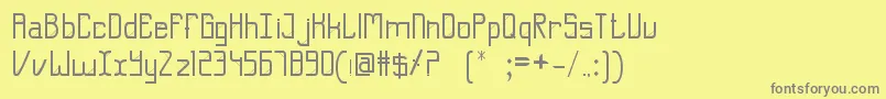 ShehrozKhalid Font – Gray Fonts on Yellow Background