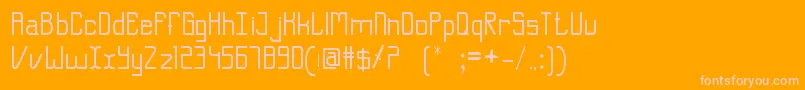 ShehrozKhalid Font – Pink Fonts on Orange Background