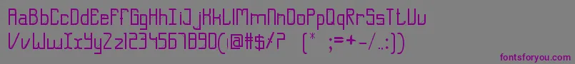 ShehrozKhalid Font – Purple Fonts on Gray Background