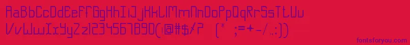 ShehrozKhalid Font – Purple Fonts on Red Background