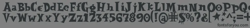 Spookymagic Font – Black Fonts on Gray Background