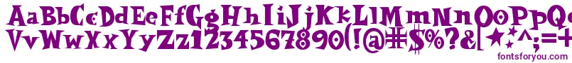 Spookymagic-fontti – violetit fontit