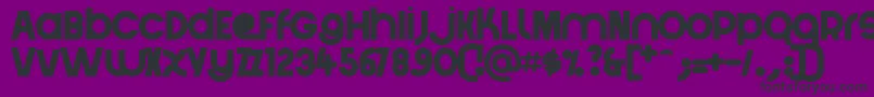 CrystalLake Font – Black Fonts on Purple Background