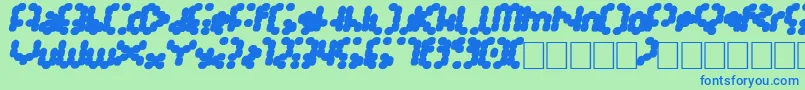 Lisätietoja Tarmsystem-fontista Tarmsystem-fontti – siniset fontit vihreällä taustalla
