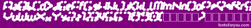Tarmsystem Font – White Fonts on Purple Background