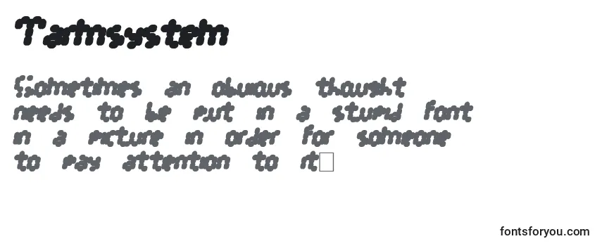 Review of the Tarmsystem Font